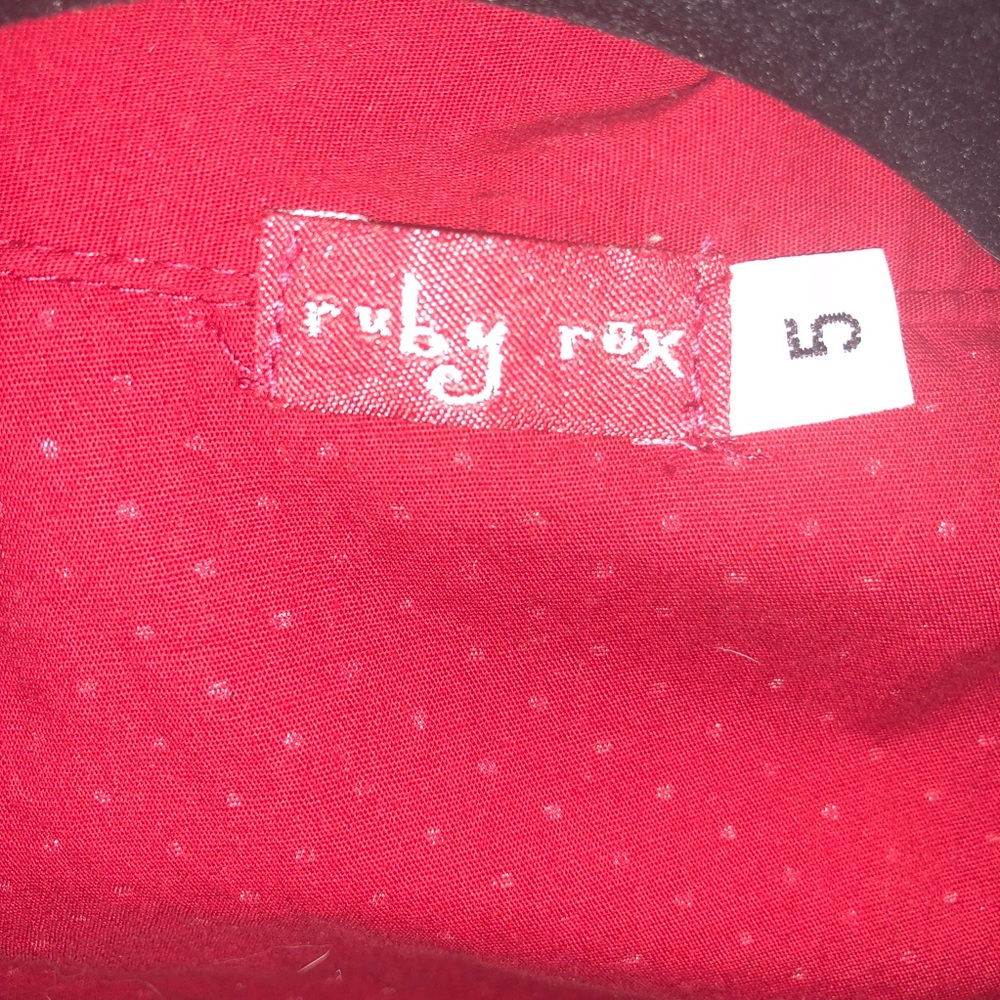 Ruby Rox Rockabilly Red And Polka Dot Size 5 Dress - image 2